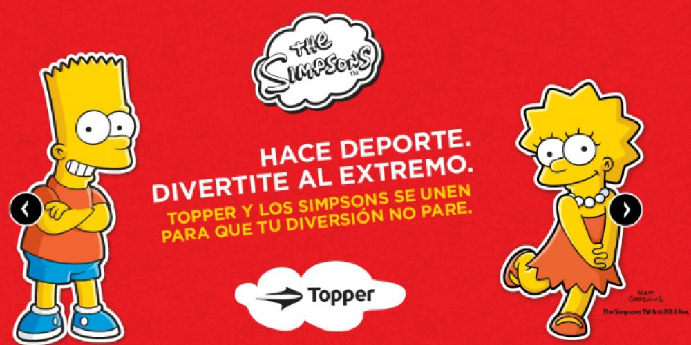 Topper y Los Simpsons, la mejor opci&oacute;n para el D&iacute;a del Ni&ntilde;o