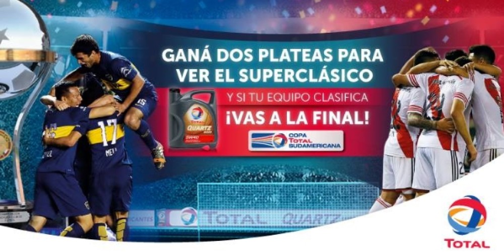 Con TOTAL podes ir a ver el Supercl&aacute;sico por la Copa Sudamericana