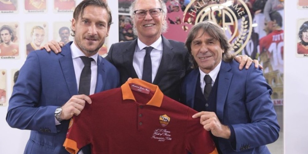 El exclusivo diseño creado por la Roma para homenajear el ingreso de Totti al salón de la fama