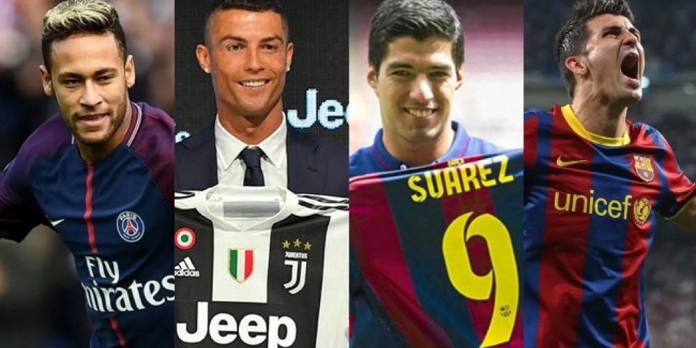 &iquest;Cu&aacute;les fueron las transferencias m&aacute;s importantes del mundo a&ntilde;o por a&ntilde;o? (2009 to 2018) 