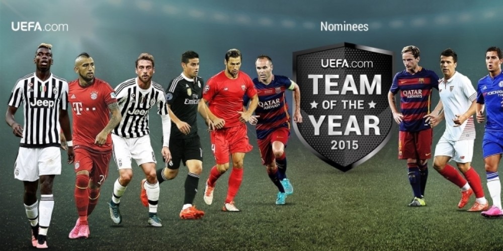UEFA presentó los 40 nominados al Mejor Equipo del Año