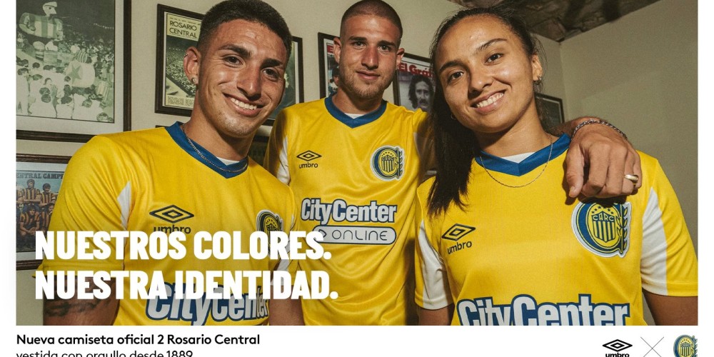 Umbro presenta la nueva camiseta oficial 2 de Rosario Central