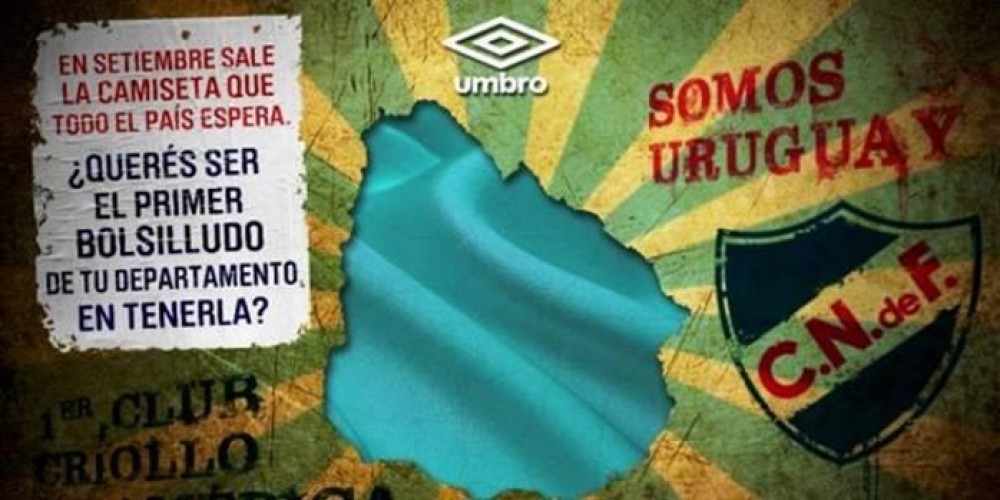 Umbro lanza por cuarto a&ntilde;o consecutivo la camiseta Celeste de Nacional de Uruguay
