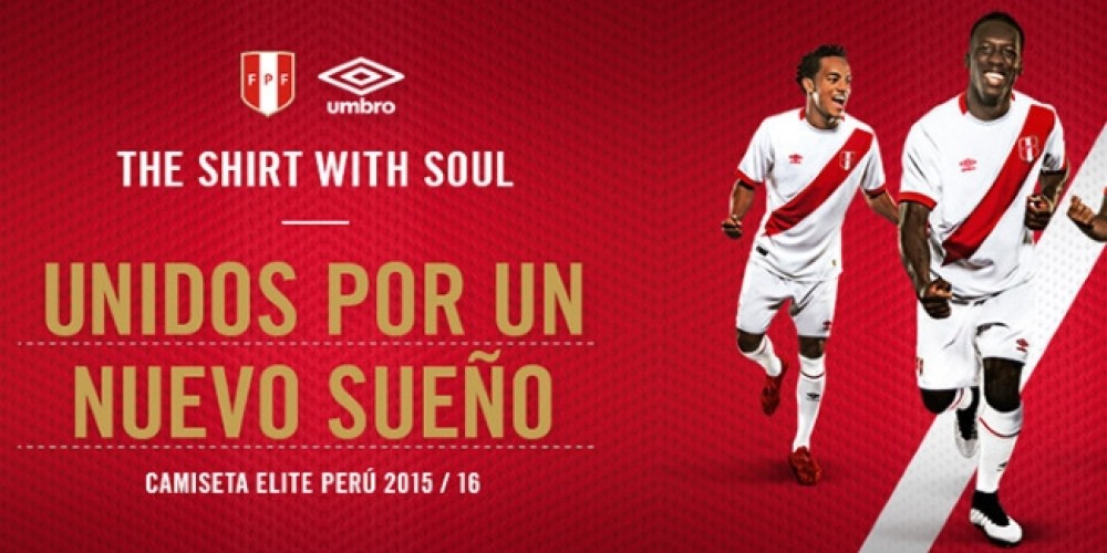 Umbro presentó la nueva camiseta de Perú