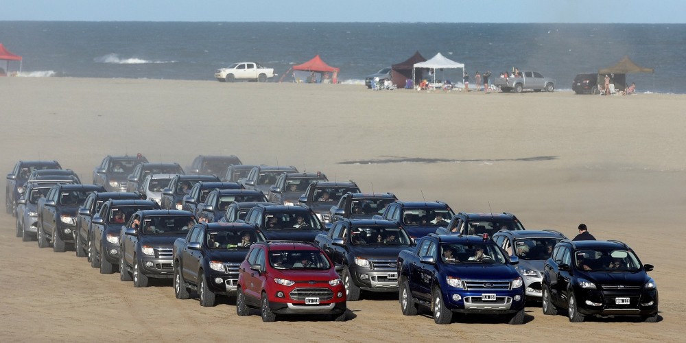 Travesía Off Road de Ford en las arenas de Cariló
