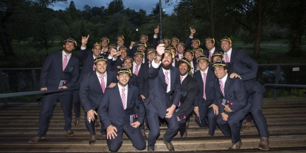 Con gran emoci&oacute;n Los Teros tuvieron su bienvenida en la Rugby World Cup