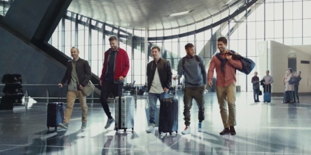 Messi, Neymar y Su&aacute;rez de vacaciones en el nuevo spot de Qatar Airways