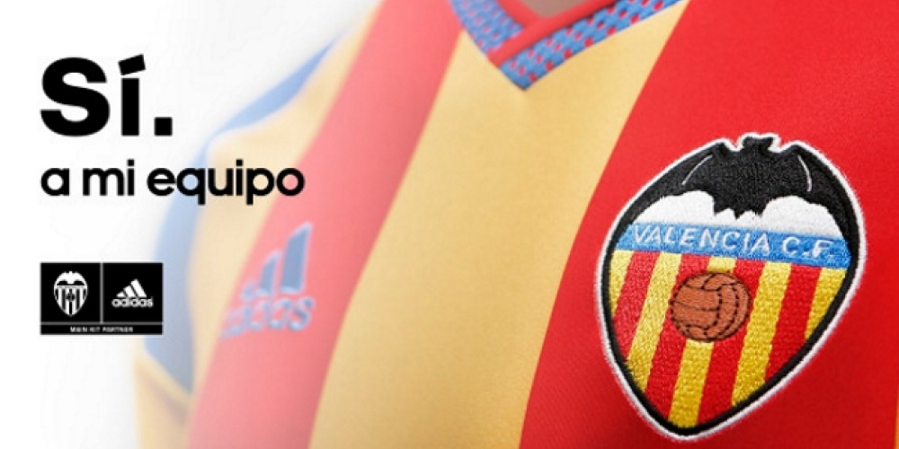 El Valencia reveló su tercera camiseta inspirada en la Senyera