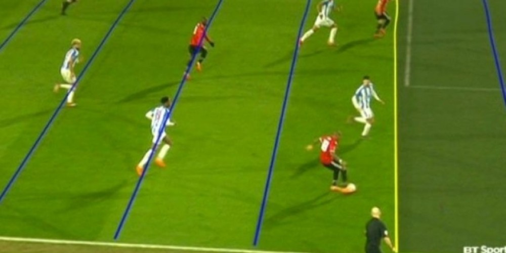 La línea mal hecha del off side por la cual se disculpó el VAR en Inglaterra