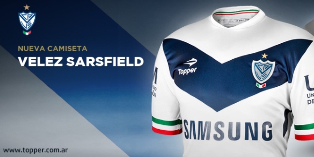 Topper lanz&oacute; la nueva camiseta titular de V&eacute;lez