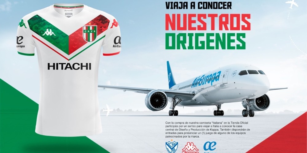 Vélez activa con Air Europa y lanza una promo para que sus hinchas viajen a Italia