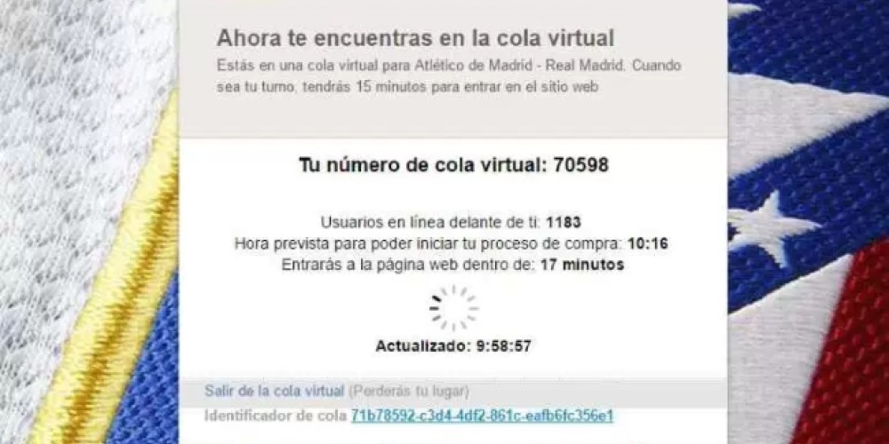 Saturan la web del Atl&eacute;tico de Madrid en busca de entradas para el derbi por la Champions 