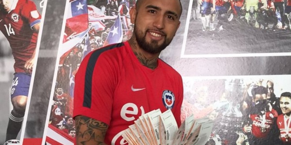 Ante la pol&eacute;mica por los precios, Vidal regal&oacute; 100 entradas para el partido de Chile