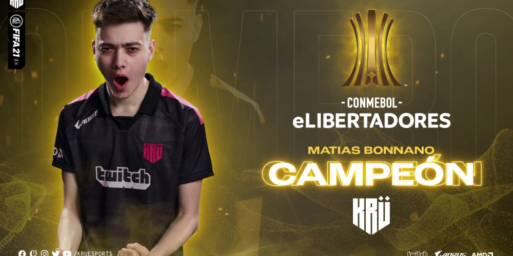 Mat&iacute;as Bonanno y KR&Uuml; Esports ganan la primera edici&oacute;n de la CONMEBOL eLibertadores
