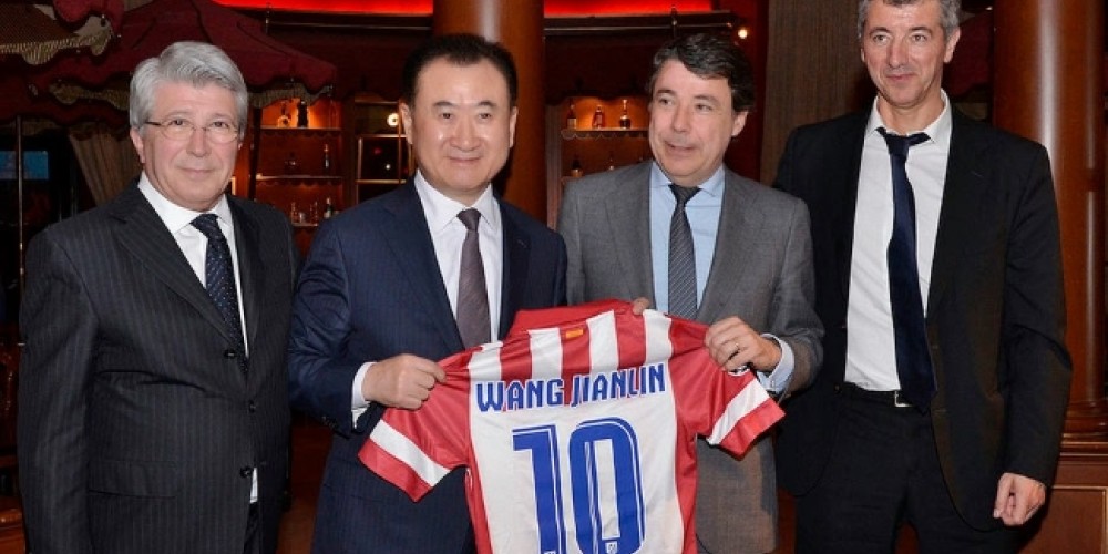 La empresa china Wanda concret&oacute; la compra del 20% del Atl&eacute;tico Madrid