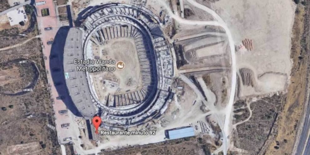 Bromean al Atlético de Madrid con un restaurante llamado “Minuto 92” en las inmediaciones de su estadio