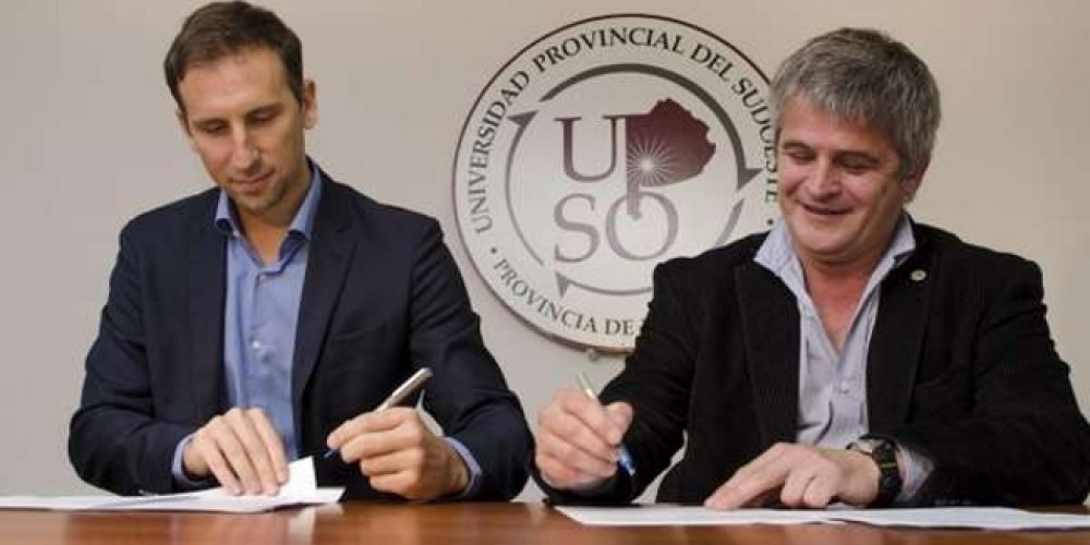 Weber Bahía firmó un acuerdo con la Universidad Provincial del Sudoeste