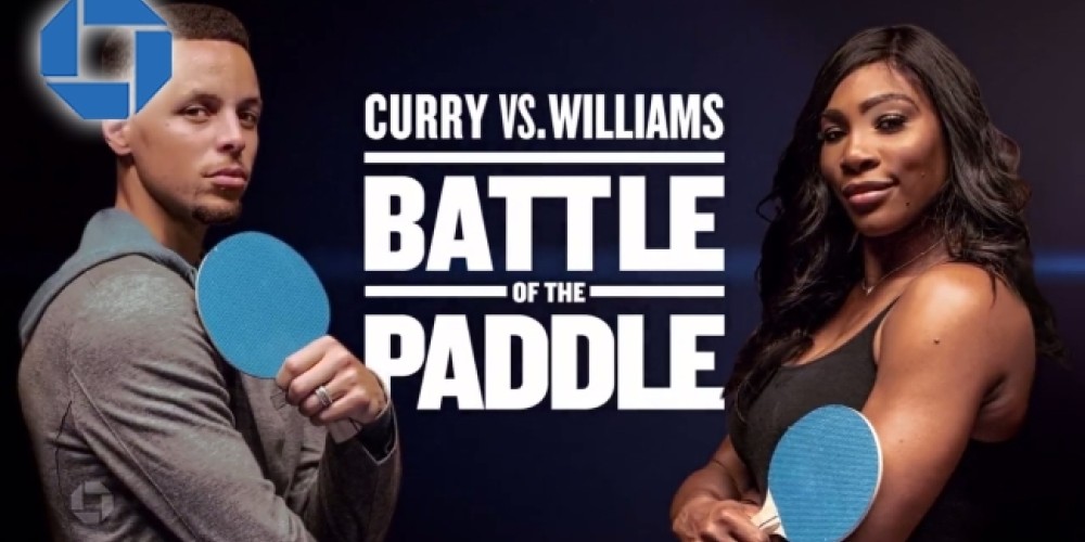 Chase presentó su nueva campaña publicitaria con Stephen Curry y Serena Williams