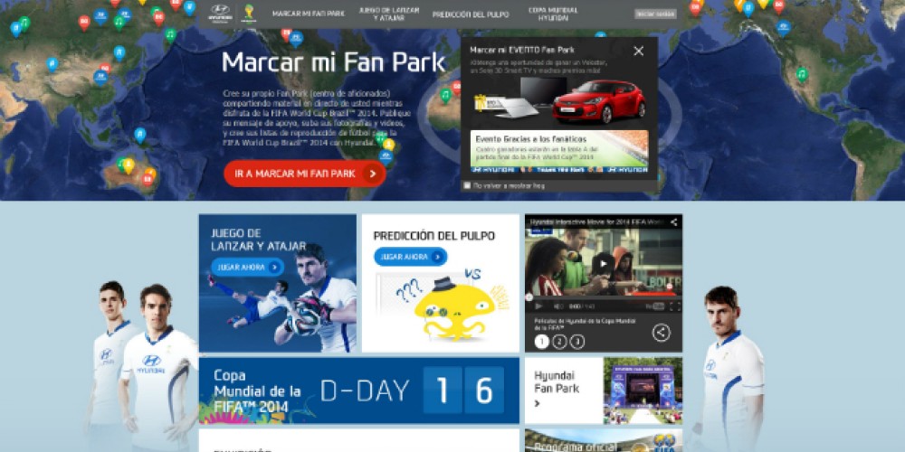 Hyundai impulsa la fiebre por Brasil 2014 con el lanzamiento de un micrositio