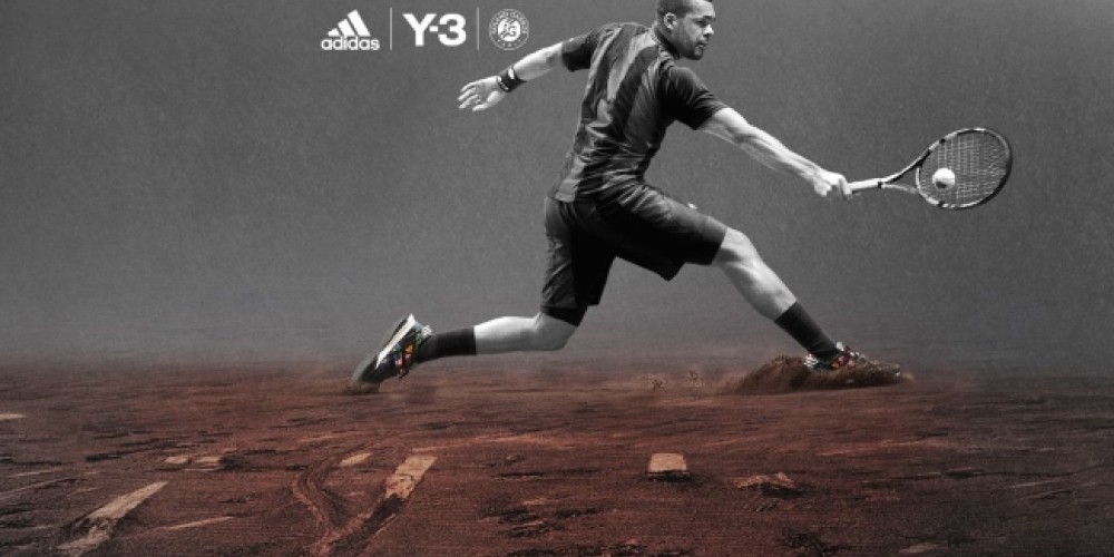 adidas y el diseñador japonés Yamamoto pintan de negro Roland Garros