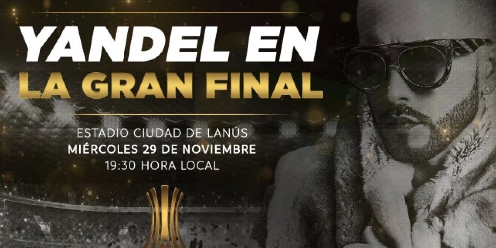 La CONMEBOL confirmó a Yandel para animar la previa de la final de la Libertadores