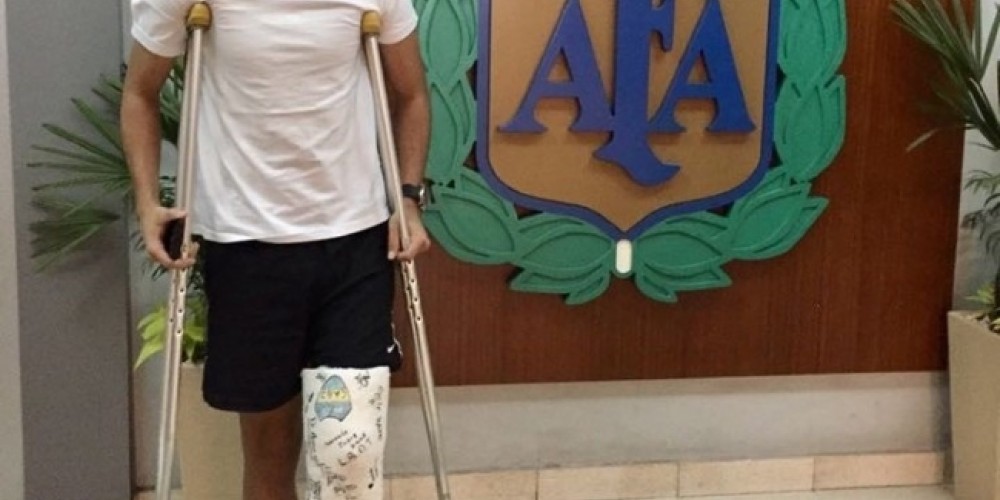El jugador que provocó reclamos por una supuesta lesión en donde se enyesó la pierna equivocada