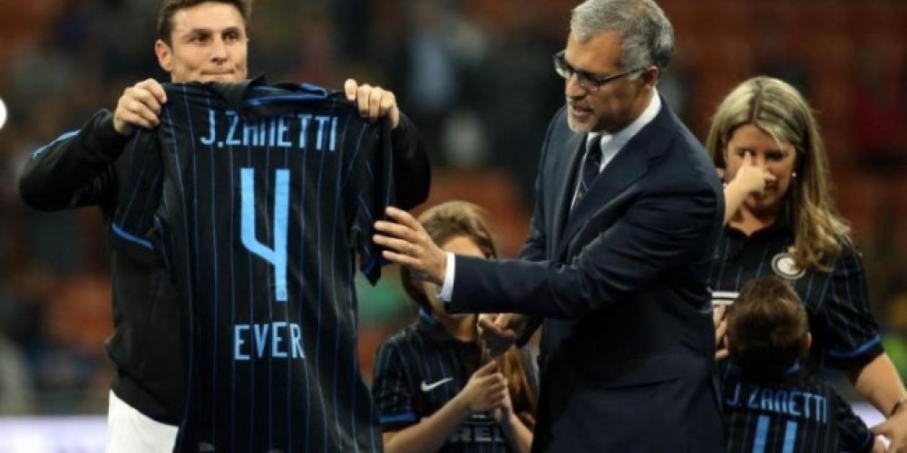 Inter retiró la camiseta “4” en honor a Javier Zanetti