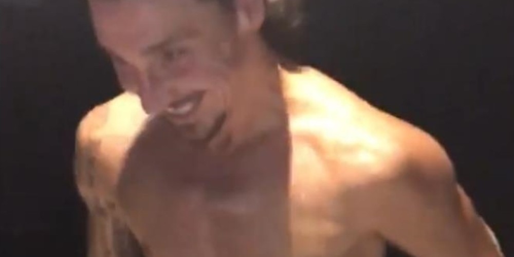 El curioso festejo de Zlatan Ibrahimovic en Navidad a -10&deg;