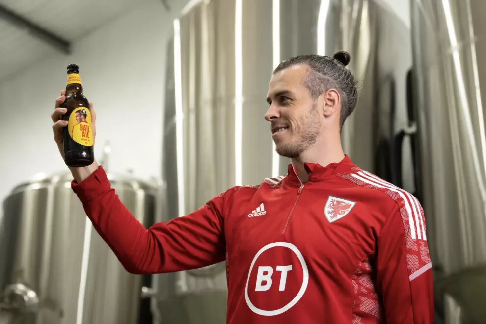 Gareth Bale presentó su propia cerveza para vender durante Qatar 2022 |  Marketing Registrado