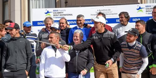 Batistuta, Francescoli y m&aacute;s se lucieron en el BBVA Celebrity Golf Invitational