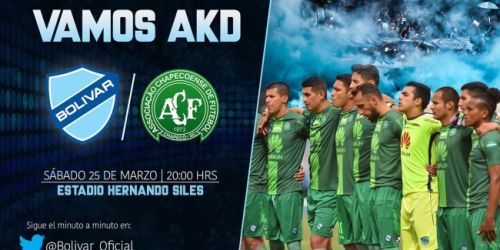 Bolívar recibirá al Chapecoense en medio de las Eliminatorias