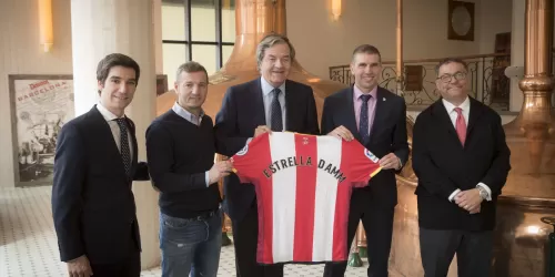 Cerveza para rato: Girona renovó su vinculo con Damm