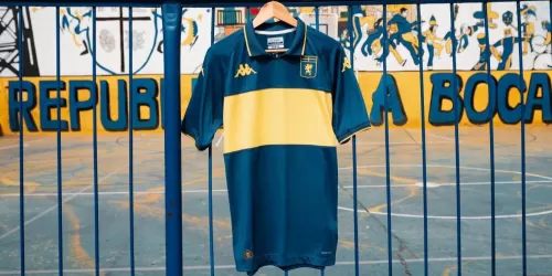 El Genoa presentó una camiseta edición especial en homenaje a Boca Juniors