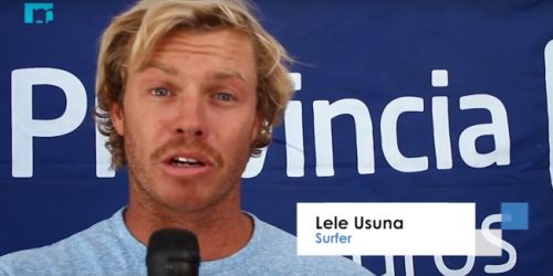 Lele Usuna, campe&oacute;n de Surf, &ldquo;Todos los deportistas son referentes de personas, por c&oacute;mo se manejan&rdquo;