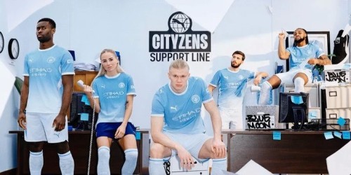 Manchester City presentó su nueva camiseta local para la temporada 2026/27