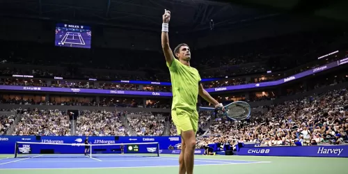 Mariano Navone dio el gran batacazo: elimin&oacute; a Novak Djokovic del US Ope