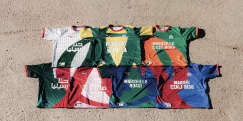 El Olympique de Marsella y Puma lanzaron una colección de camisetas edición especial
