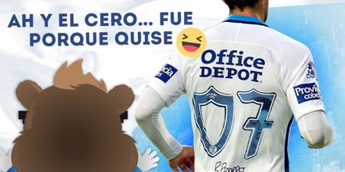 Los n&uacute;meros del Pachuca forman el escudo y tienen la cara de jugador