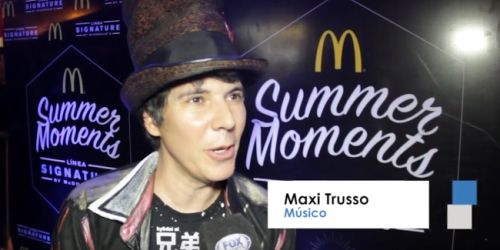Maxi Trusso, m&uacute;sico: "Es una satisfacci&oacute;n que McDonald&rsquo;s me llame para un evento as&iacute;"