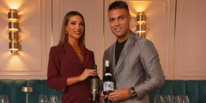 Lautaro Martínez presentó su nueva línea de vinos junto a su esposa