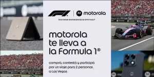 Motorola te lleva a la Formula 1: cómo participar por viajes a Las Vegas y más de 1.500 premios