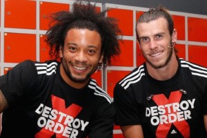 Bale y Marcelo fueron jurados de un torneo de freestyle junto a adidas en Madrid