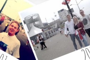 Emotiva acci&oacute;n del Ajax repitiendo fotos del pasado de los hinchas con los &iacute;dolos del club