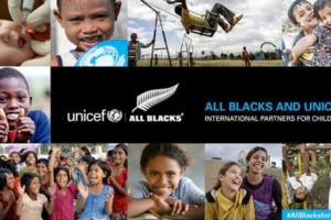 Los All Blacks establecieron una alianza con UNICEF