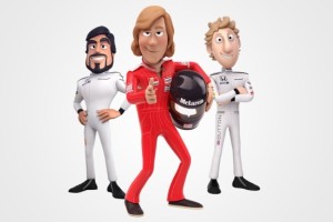 Fernando Alonso es un agente secreto en un corto animado