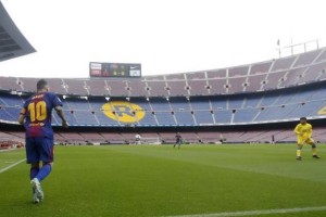 La liga espa&ntilde;ola busca crear un &ldquo;Ambiente virtual&rdquo; para la transmisi&oacute;n de los partidos sin p&uacute;blico