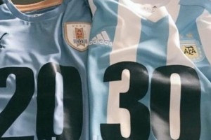 Messi y Suárez usarán camisetas especiales para promover la candidatura del Mundial 2030