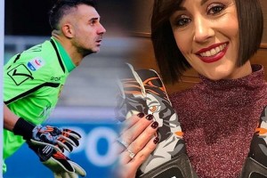 El arquero italiano que pidi&oacute; casamiento a trav&eacute;s del dise&ntilde;o de sus guantes