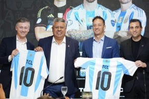 La Asociaci&oacute;n del F&uacute;tbol Argentino present&oacute; a TCL como nuevo sponsor oficial en el predio de Ezeiza