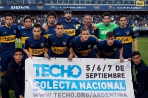 Boca se sum&oacute; a colecta de la organizaci&oacute;n TECHO